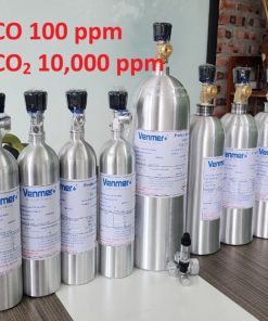 Chai khí CO 100 ppm CO2 10000 ppm