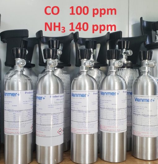 Chai khí CO 100 ppm NH3 140 ppm