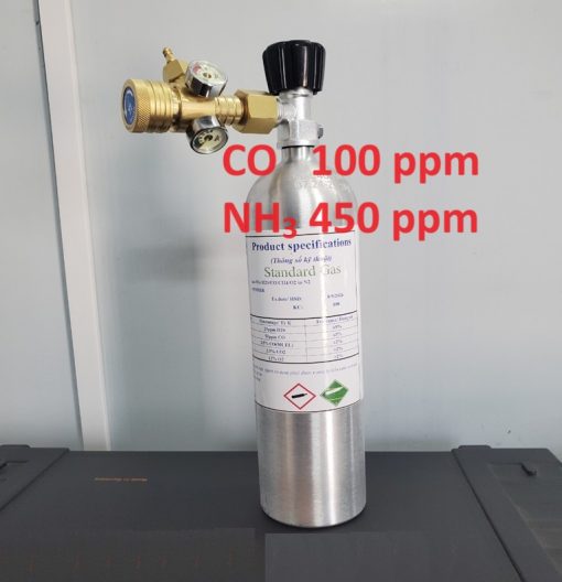 Chai khí CO 100 ppm NH3 450 ppm