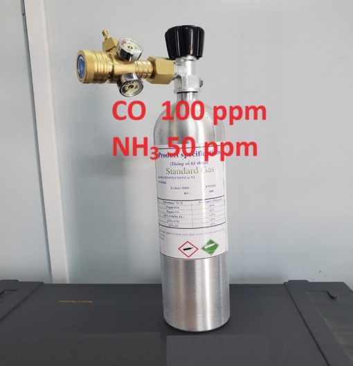 Chai khí CO 100 ppm NH3 50 ppm