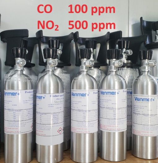 Bình khí CO 100 ppm NO2 500 ppm