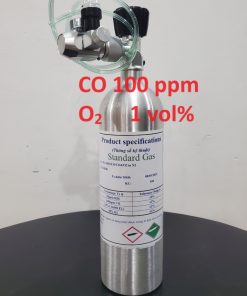 Bình khí CO 100 ppm O2 1 vol%