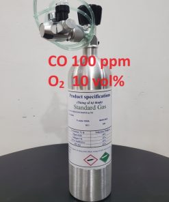 Bình khí CO 100 ppm O2 10 vol%