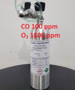 Bình khí CO 100 ppm O2 1500 ppm