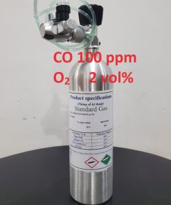 Bình khí CO 100 ppm O2 2 vol%