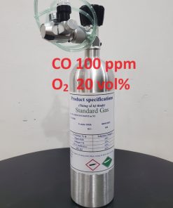 Bình khí CO 100 ppm O2 20 vol%