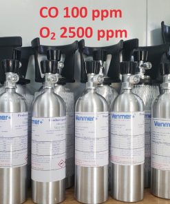 Bình khí CO 100 ppm O2 2500 ppm