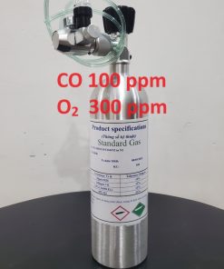 Bình khí CO 100 ppm O2 300 ppm