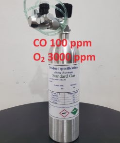 Bình khí CO 100 ppm O2 3000 ppm