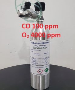 Bình khí CO 100 ppm O2 4000 ppm