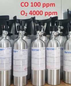 Bình khí CO 100 ppm O2 4000 ppm