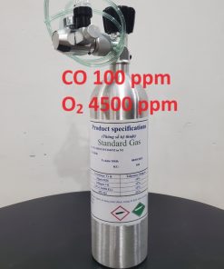 Bình khí CO 100 ppm O2 4500 ppm