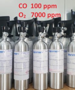 Bình khí CO 100 ppm O2 7000 ppm