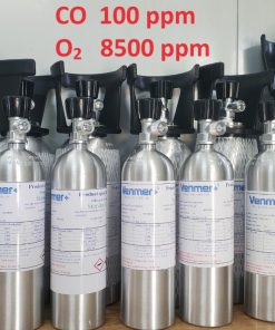 Bình khí CO 100 ppm O2 8500 ppm