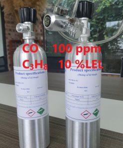 Chai khí CO 100 ppm C3H8 10 %LEL hiệu chuẩn