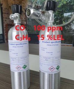 Chai khí CO 100 ppm C3H8 15 %LEL hiệu chuẩn