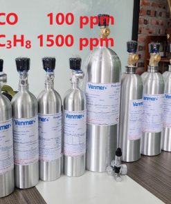 Chai khí CO 100 ppm C3H8 1500 ppm hiệu chuẩn