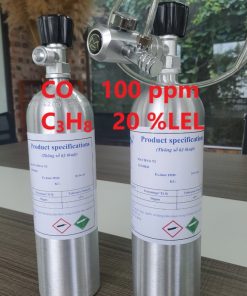 Chai khí CO 100 ppm C3H8 20 %LEL hiệu chuẩn