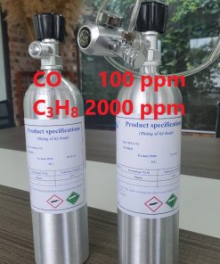 Chai khí CO 100 ppm C3H8 2000 ppm hiệu chuẩn