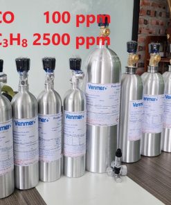 Chai khí CO 100 ppm C3H8 2500 ppm hiệu chuẩn