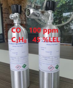 Chai khí CO 100 ppm C3H8 45 %LEL hiệu chuẩn