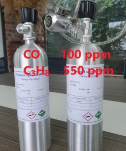 Chai khí CO 100 ppm C3H8 550 ppm hiệu chuẩn