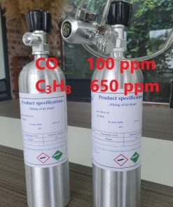 Chai khí CO 100 ppm C3H8 650 ppm hiệu chuẩn