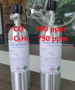 Chai khí CO 100 ppm C3H8 750 ppm hiệu chuẩn