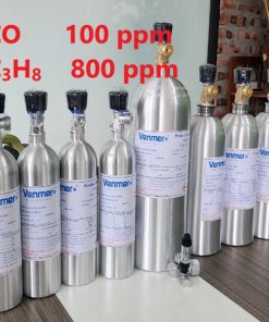 Chai khí CO 100 ppm C3H8 800 ppm hiệu chuẩn