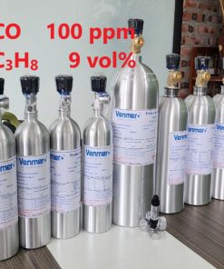 Chai khí CO 100 ppm C3H8 9 vol% hiệu chuẩn