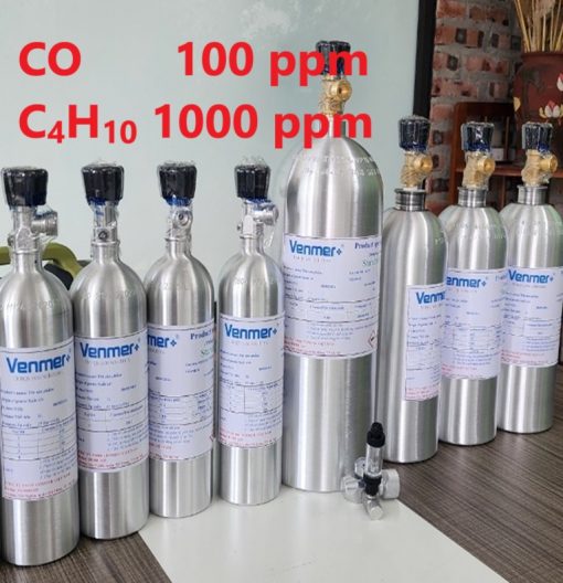 Chai khí CO 100 ppm C4H10 1000 ppm hiệu chuẩn