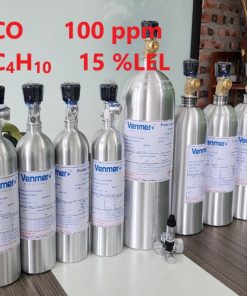 Chai khí CO 100 ppm C4H10 15 %LEL hiệu chuẩn