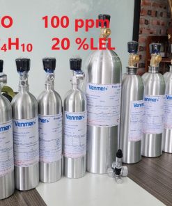 Chai khí CO 100 ppm C4H10 20 %LEL hiệu chuẩn