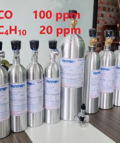 Chai khí CO 100 ppm C4H10 20 ppm hiệu chuẩn