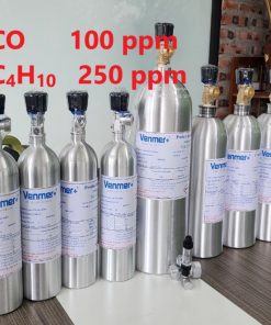 Chai khí CO 100 ppm C4H10 250 ppm hiệu chuẩn