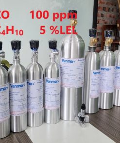 Chai khí CO 100 ppm C4H10 5 %LEL hiệu chuẩn