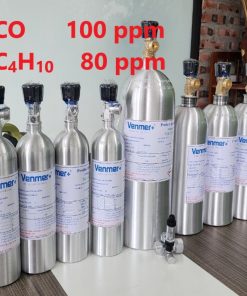 Chai khí CO 100 ppm C4H10 80 ppm hiệu chuẩn