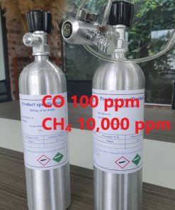 Chai khí CO 100 ppm CH4 10000 ppm hiệu chuẩn