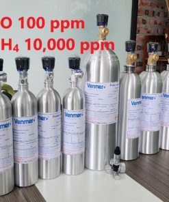 Chai khí CO 100 ppm CH4 10000 ppm hiệu chuẩn