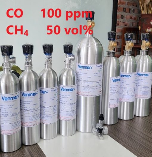 Chai khí CO 100 ppm CH4 50 vol% hiệu chuẩn