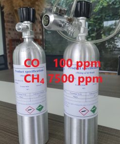 Chai khí CO 100 ppm CH4 7500 ppm hiệu chuẩn