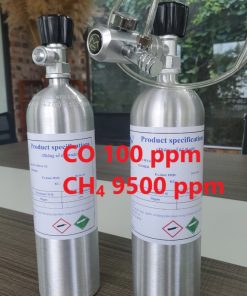 Chai khí CO 100 ppm CH4 9500 ppm hiệu chuẩn