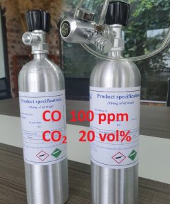 Chai khí CO 100 ppm CO2 20 vol%