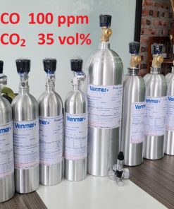 Chai khí CO 100 ppm CO2 35 vol%