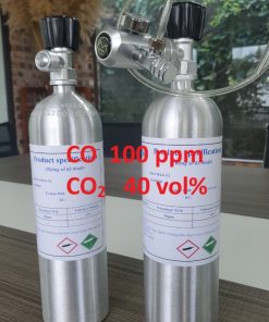 Chai khí CO 100 ppm CO2 40 vol%