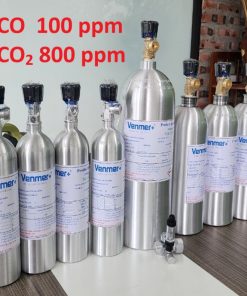 Chai khí CO 100 ppm CO2 800 ppm