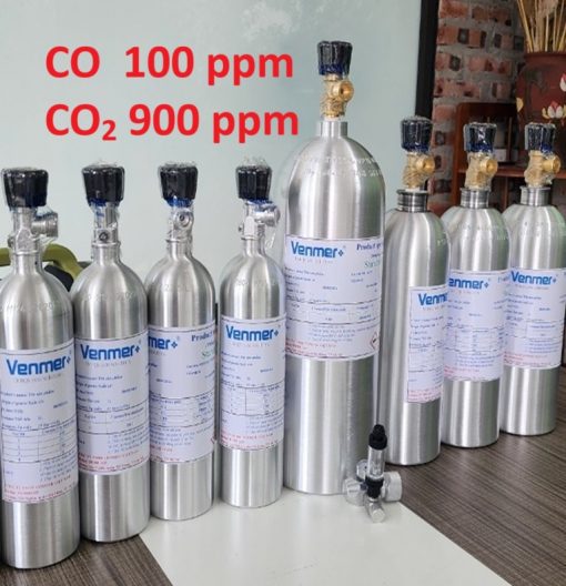 Chai khí CO 100 ppm CO2 900 ppm