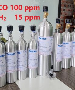 Chai khí CO 100 ppm H2 15 ppm hiệu chuẩn