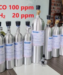 Chai khí CO 100 ppm H2 20 ppm hiệu chuẩn