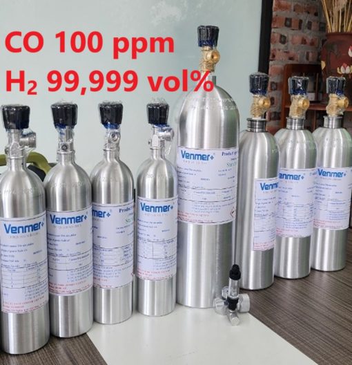 Chai khí CO 100 ppm H2 99999 vol%